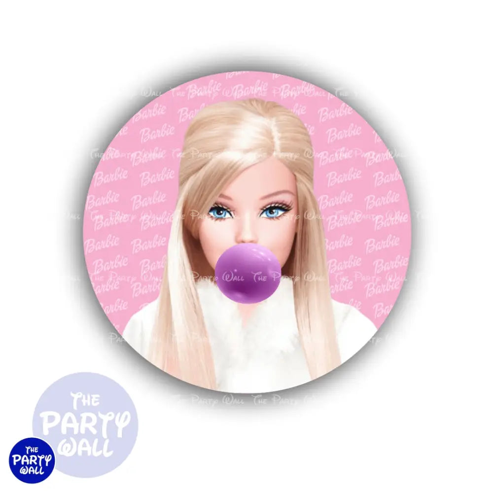 Barbie - Funda para mampara circular Circular