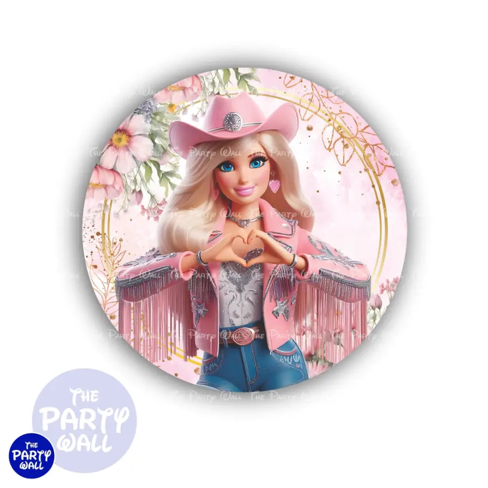 Barbie - Funda para mampara circular Circular