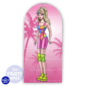 Barbie - Funda para mampara de punta redonda o rectangular Mampara de punta redonda