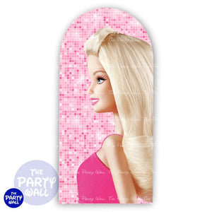 Barbie - Funda para mampara de punta redonda o rectangular Mampara de punta redonda
