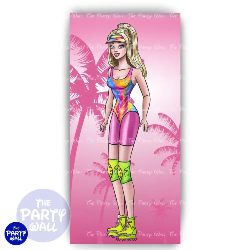 Barbie - Funda para mampara de punta redonda o rectangular Mampara de punta redonda