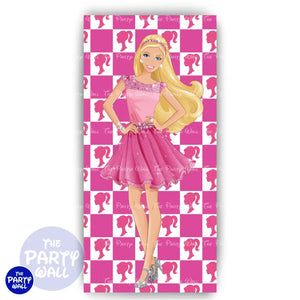Barbie - Funda para mampara de punta redonda o rectangular Mampara de punta redonda