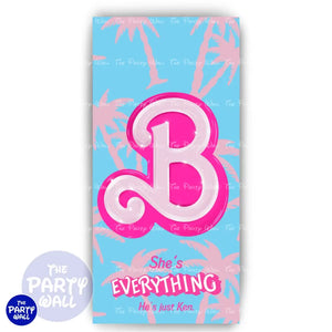 Barbie - Funda para mampara de punta redonda o rectangular Mampara de punta redonda