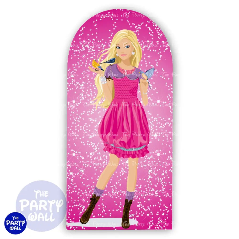 Barbie - Funda para mampara de punta redonda o rectangular Mampara de punta redonda