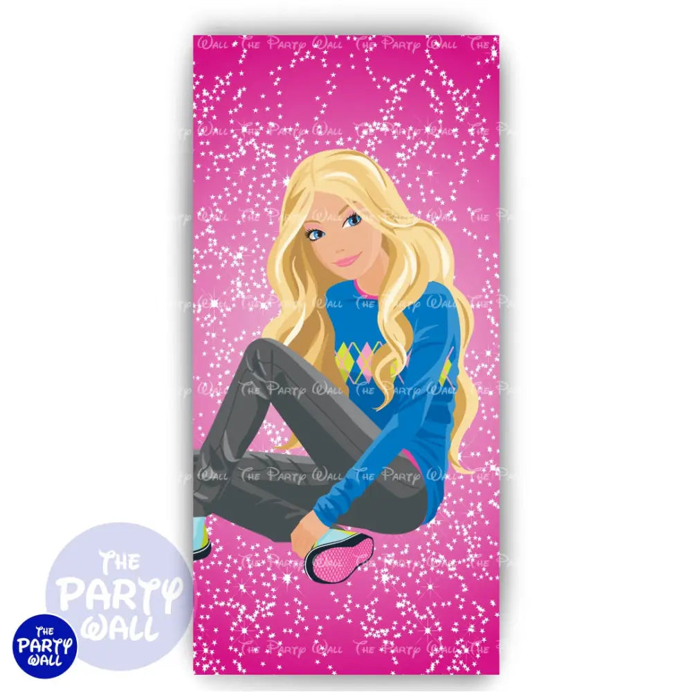 Barbie - Funda para mampara de punta redonda o rectangular Mampara de punta redonda