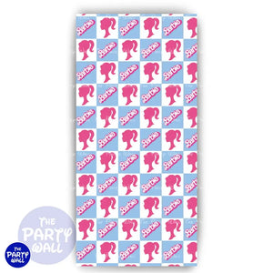 Barbie - Funda para mampara de punta redonda o rectangular Mampara de punta redonda