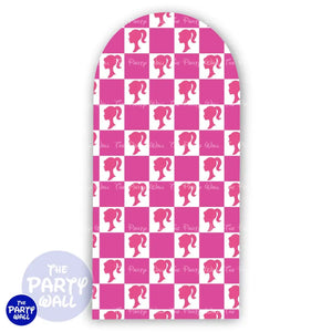 Barbie - Funda para mampara de punta redonda o rectangular Mampara de punta redonda