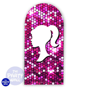 Barbie - Funda para mampara de punta redonda o rectangular Mampara de punta redonda