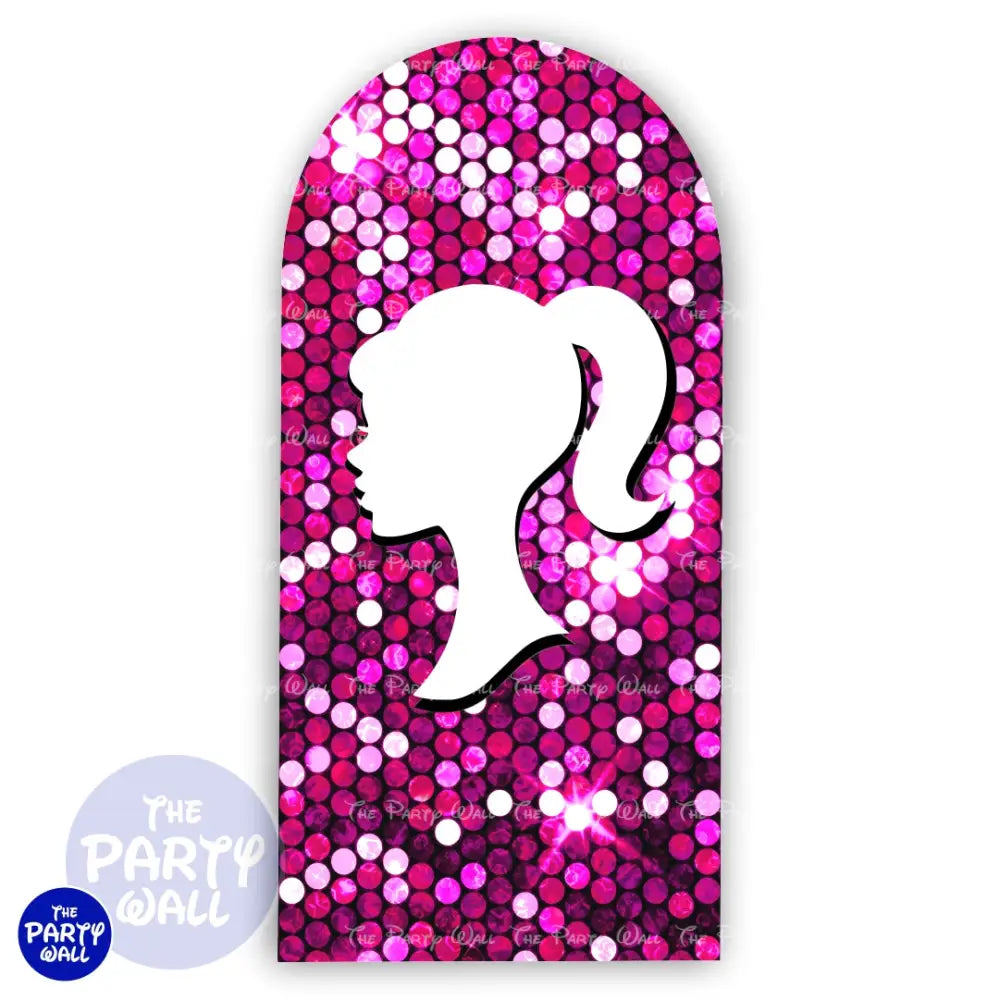 Barbie - Funda para mampara de punta redonda o rectangular Mampara de punta redonda