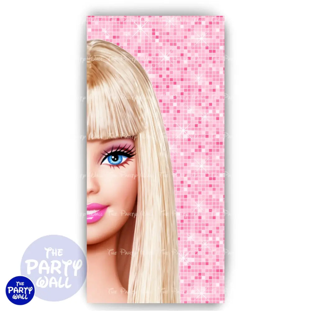 Barbie - Funda para mampara de punta redonda o rectangular Mampara de punta redonda