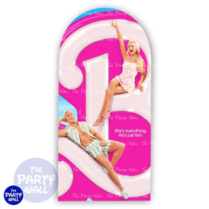 Barbie - Funda para mampara de punta redonda o rectangular Mampara de punta redonda