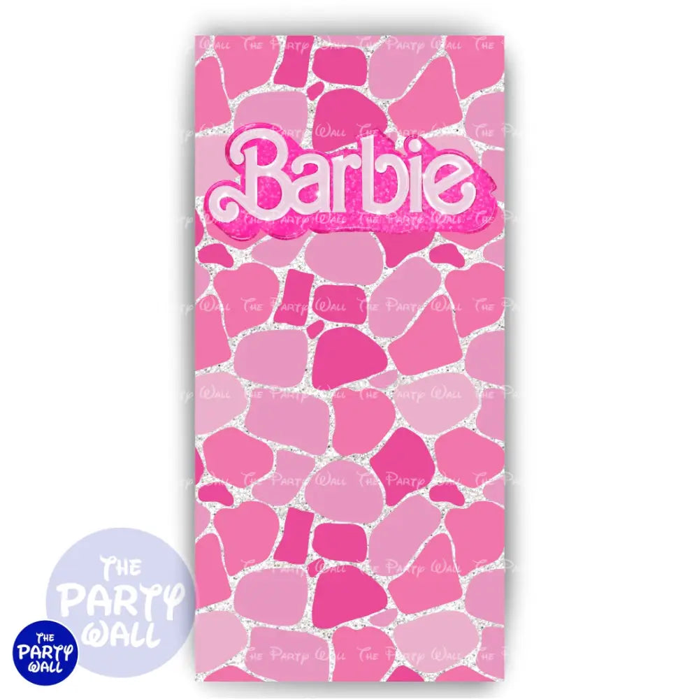 Barbie - Funda para mampara de punta redonda o rectangular Mampara de punta redonda