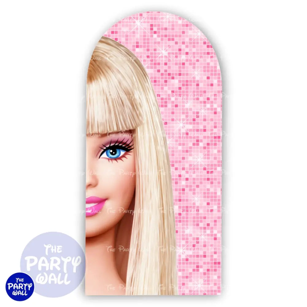 Barbie - Funda para mampara de punta redonda o rectangular Mampara de punta redonda