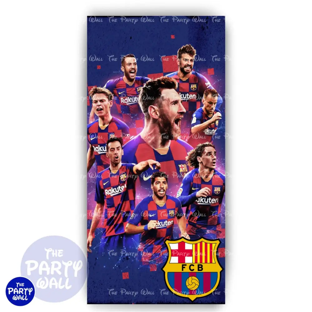 Barcelona F.C - Funda para mampara de punta redonda o rectangular Mampara de punta redonda