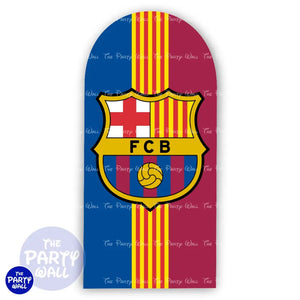 Barcelona F.C - Funda para mampara de punta redonda o rectangular Mampara de punta redonda