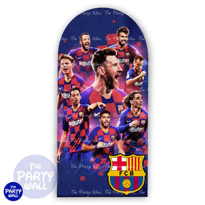 Barcelona F.C - Funda para mampara de punta redonda o rectangular Mampara de punta redonda
