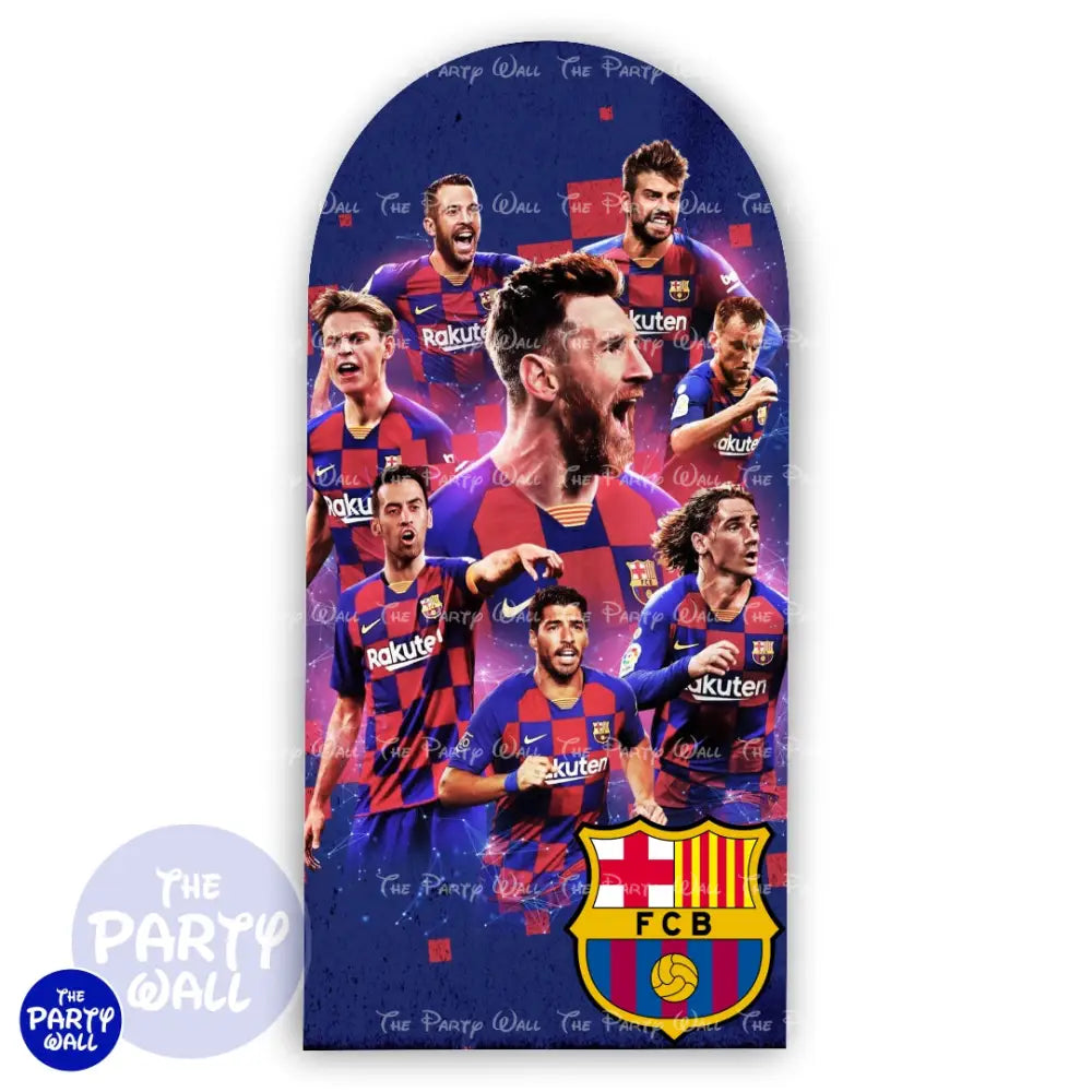 Barcelona F.C - Funda para mampara de punta redonda o rectangular Mampara de punta redonda
