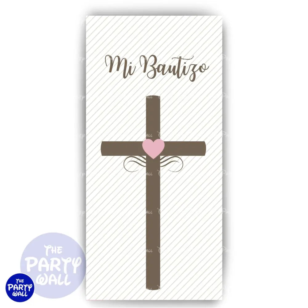 Bautizo - Funda para mampara de punta redonda o rectangular Mampara de punta redonda