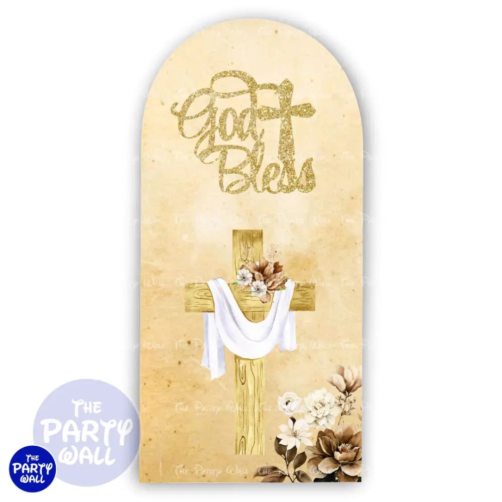 Bautizo - Funda para mampara de punta redonda o rectangular Mampara de punta redonda