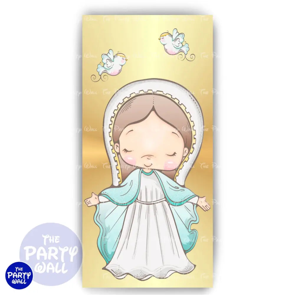 Bautizo - Funda para mampara de punta redonda o rectangular Mampara de punta redonda