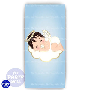 Bautizo - Funda para mampara de punta redonda o rectangular Mampara de punta redonda