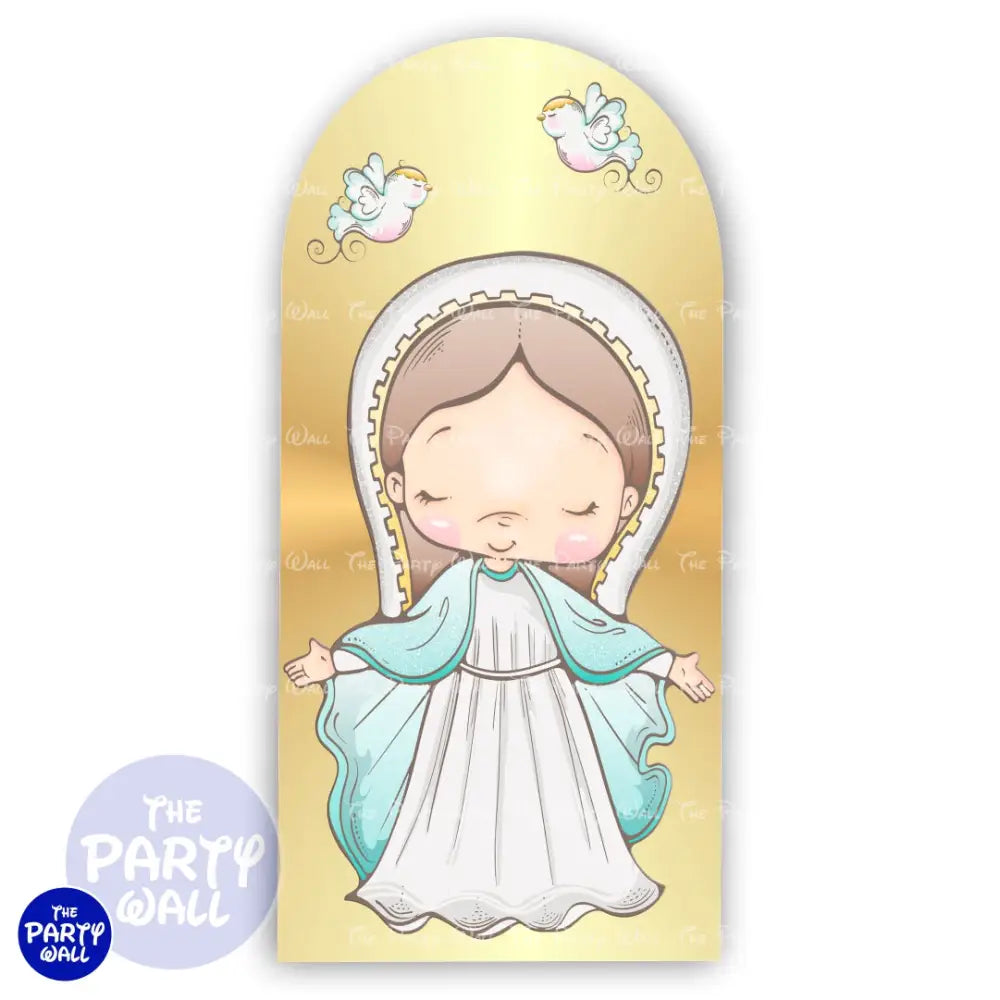 Bautizo - Funda para mampara de punta redonda o rectangular Mampara de punta redonda