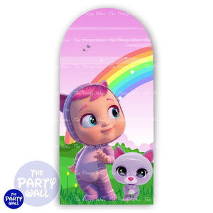 Bebes Llorones - Funda para mampara de punta redonda o rectangular Mampara de punta redonda