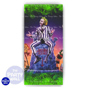 Beetlejuice - Funda para mampara de punta redonda o rectangular Mampara de punta redonda