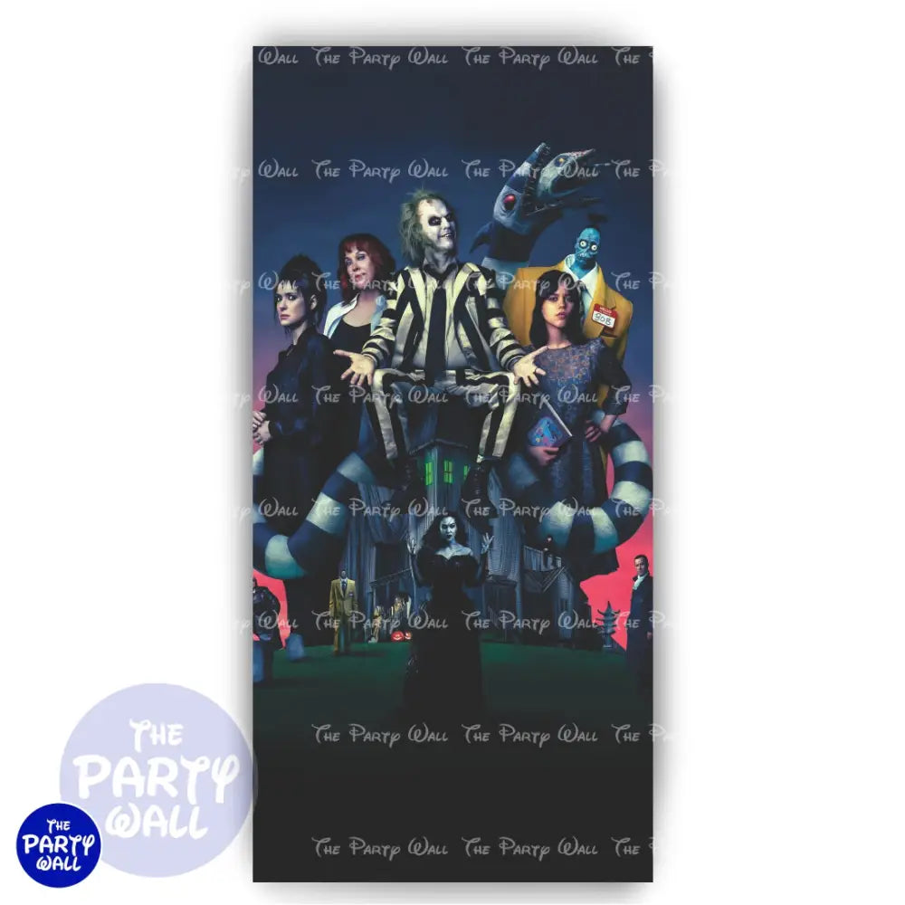 Beetlejuice - Funda para mampara de punta redonda o rectangular Mampara de punta redonda