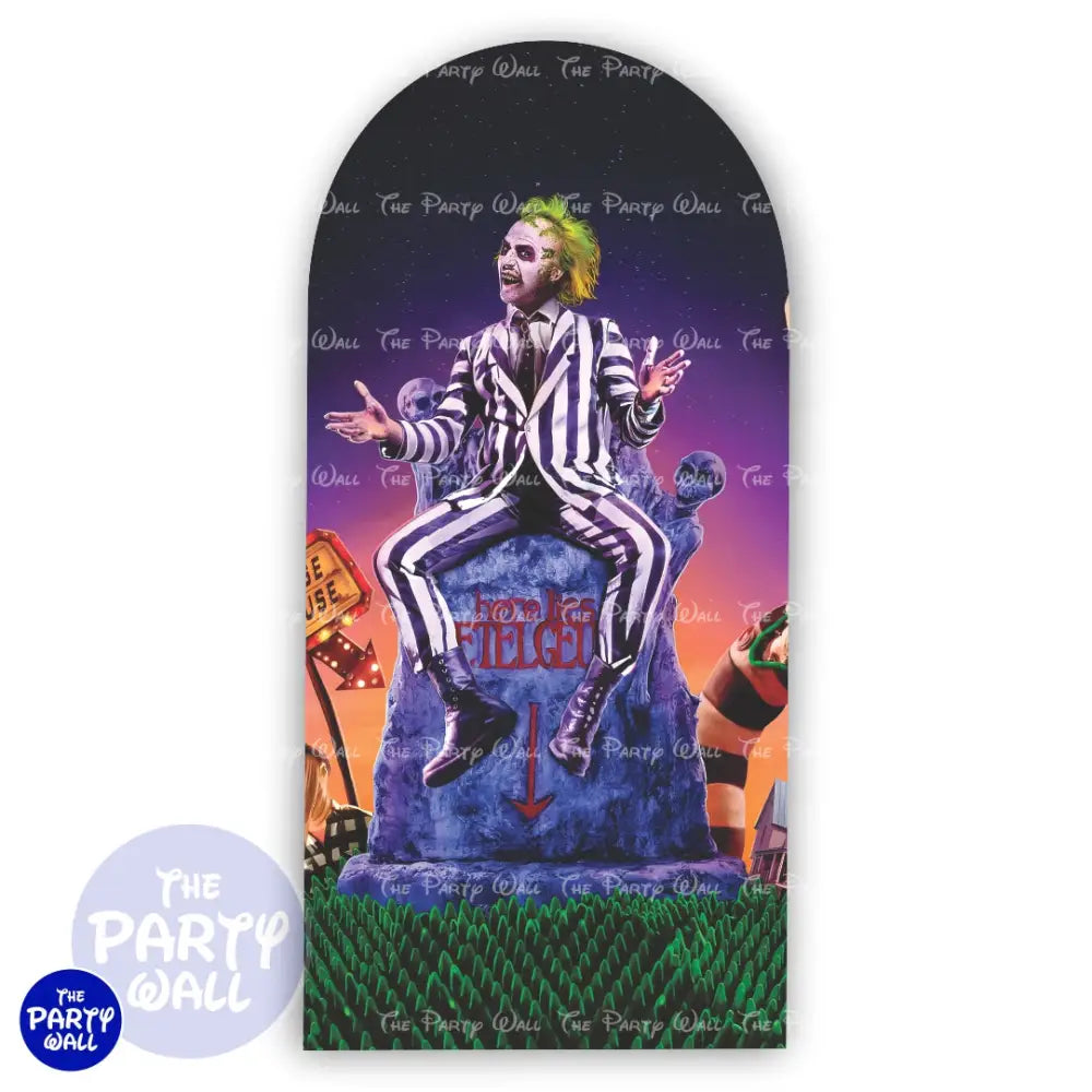 Beetlejuice - Funda para mampara de punta redonda o rectangular Mampara de punta redonda