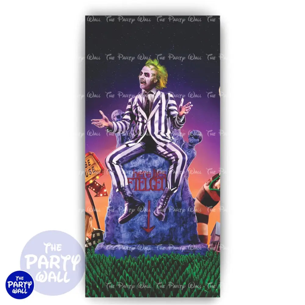 Beetlejuice - Funda para mampara de punta redonda o rectangular Mampara de punta redonda