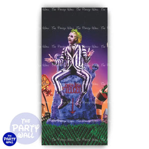 Beetlejuice - Funda para mampara de punta redonda o rectangular Mampara de punta redonda