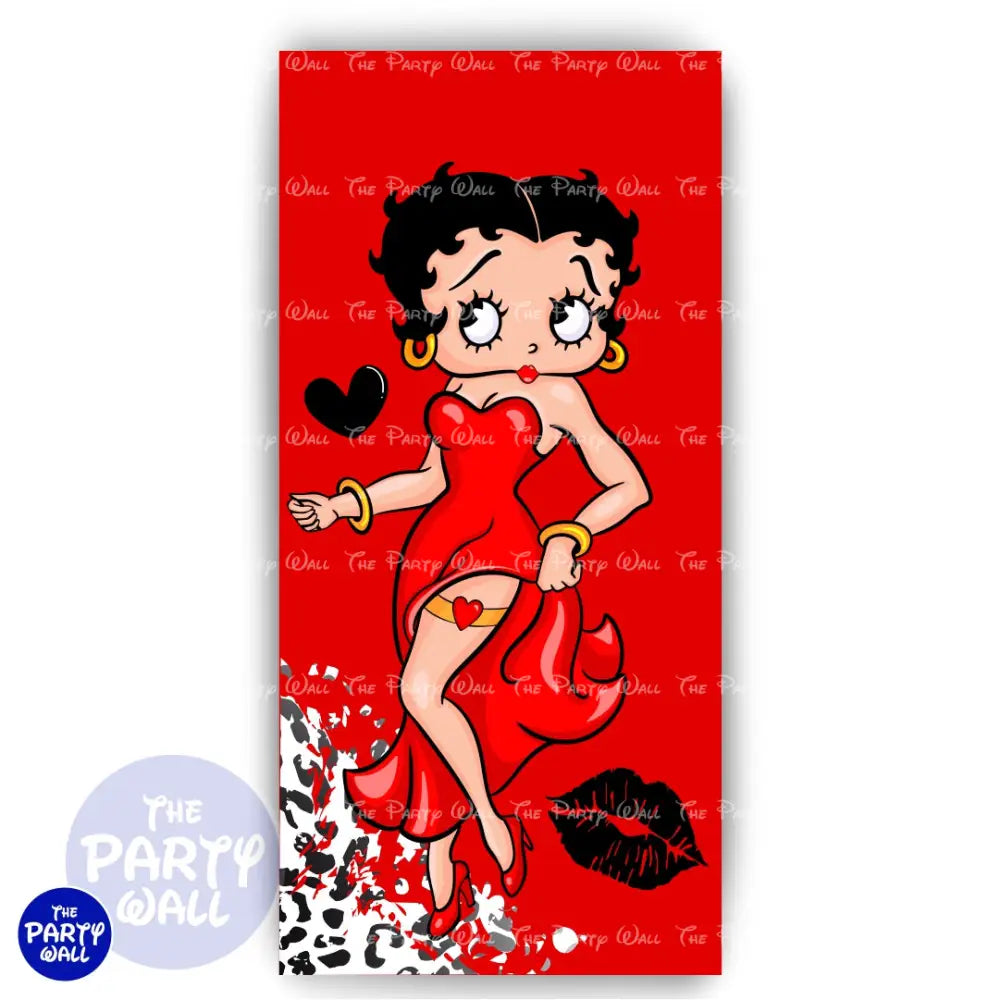 Betty Boop - Funda para mampara de punta redonda o rectangular Mampara de punta redonda