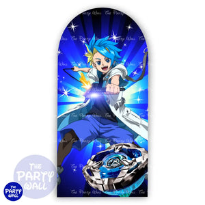 Beyblade X - Funda para mampara de punta redonda o rectangular - Mampara de punta redonda