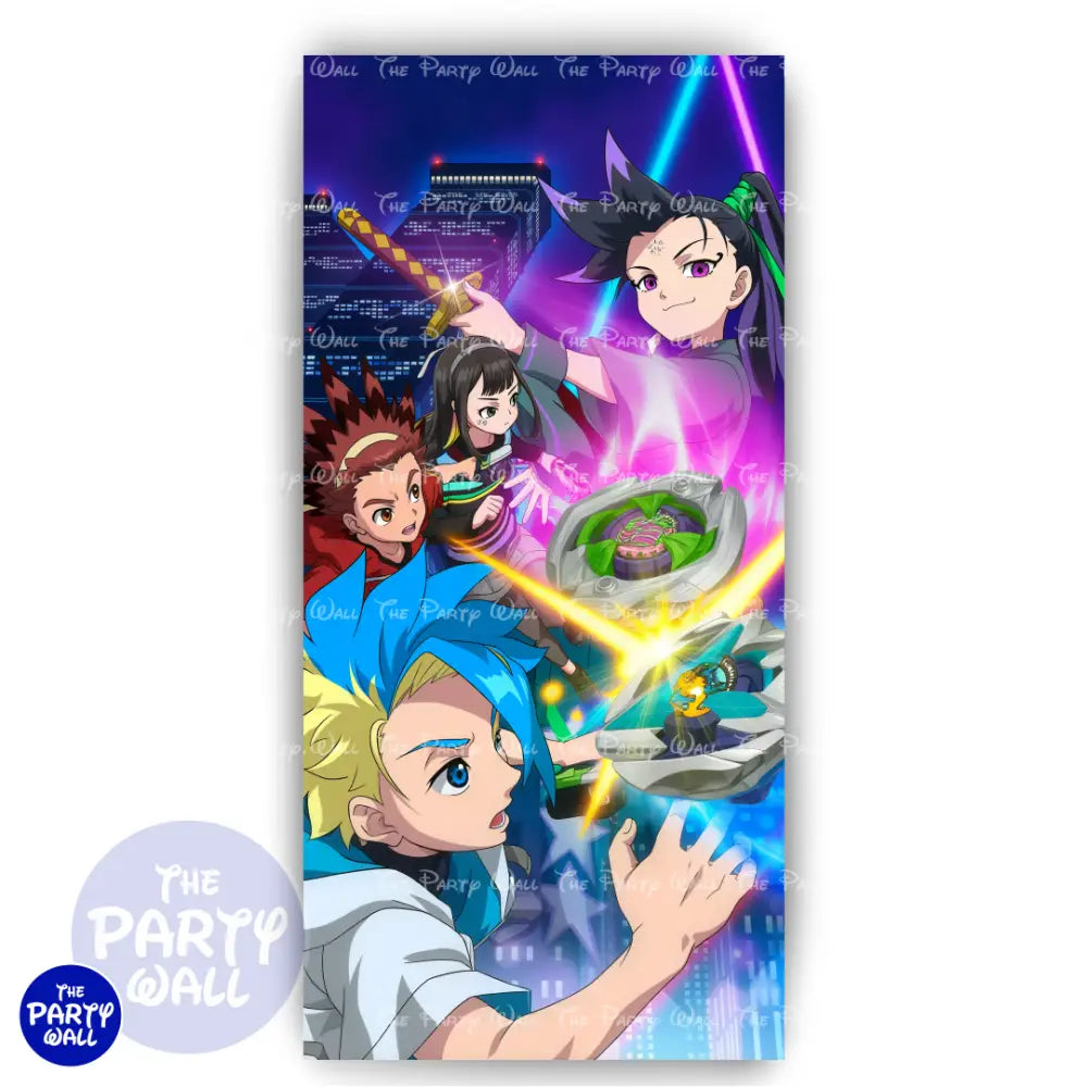 Beyblade X - Funda para mampara de punta redonda o rectangular - Mampara de punta redonda