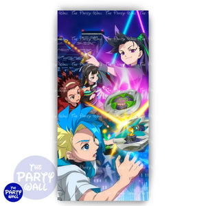 Beyblade X - Funda para mampara de punta redonda o rectangular - Mampara de punta redonda