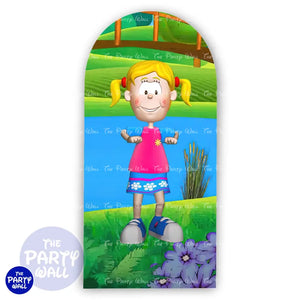 Biper y sus Amigos - Funda para mampara de punta redonda o rectangular Mampara de punta redonda