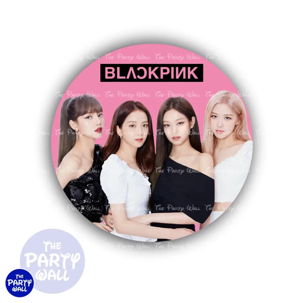 Black Pink - Funda para mampara circular Circular