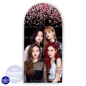 Black Pink - Funda para mampara de punta redonda o rectangular Mampara de punta redonda