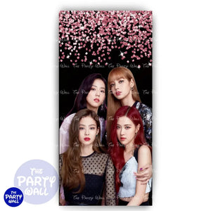 Black Pink - Funda para mampara de punta redonda o rectangular Mampara de punta redonda