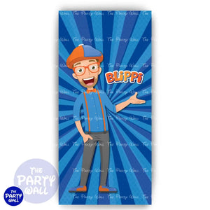 Blippi - Funda para mampara de punta redonda o rectangular Mampara de punta redonda
