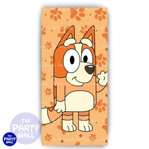 Bluey - Funda para mampara de punta redonda o rectangular Mampara de punta redonda