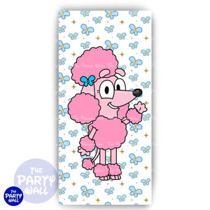 Bluey - Funda para mampara de punta redonda o rectangular Mampara de punta redonda