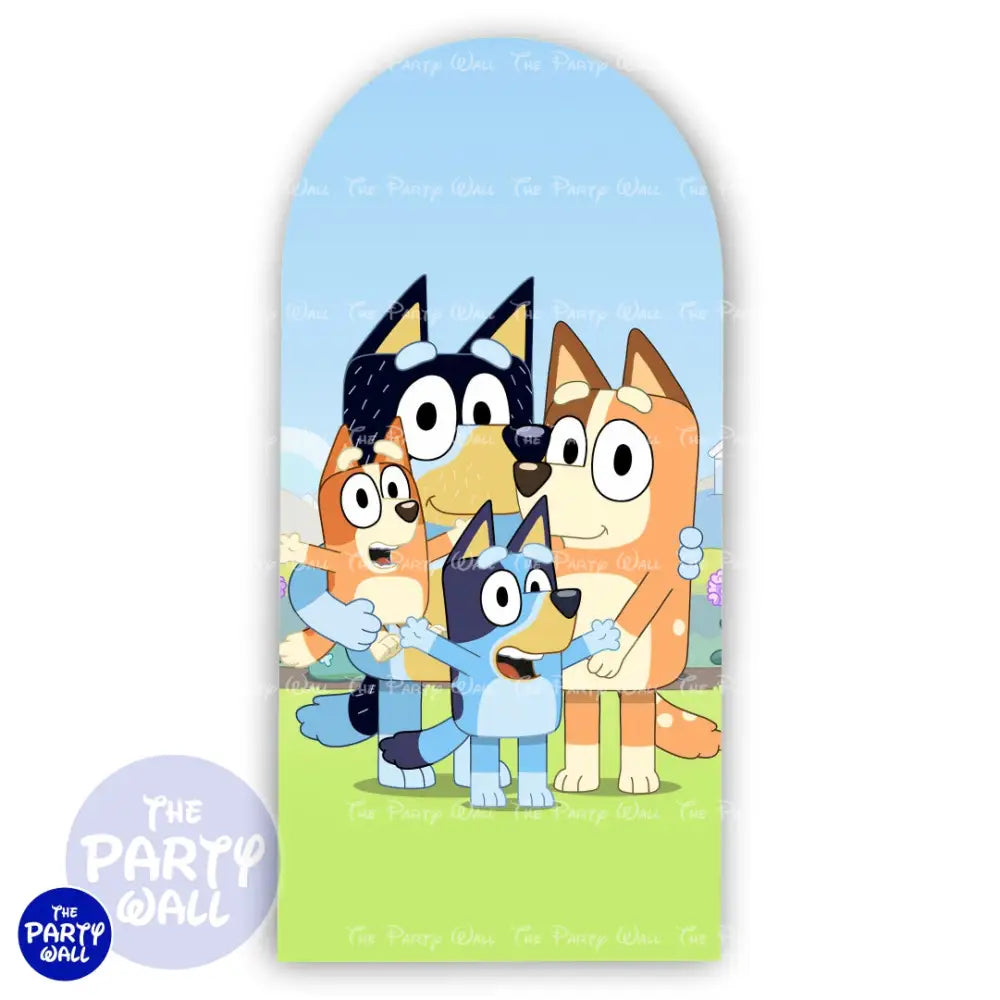 Bluey - Funda para mampara de punta redonda o rectangular Mampara de punta redonda