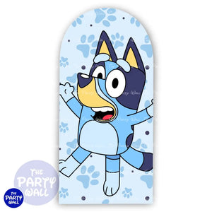 Bluey - Funda para mampara de punta redonda o rectangular Mampara de punta redonda
