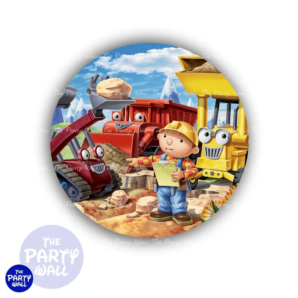 Bob el Constructor - Funda para mampara circular Circular