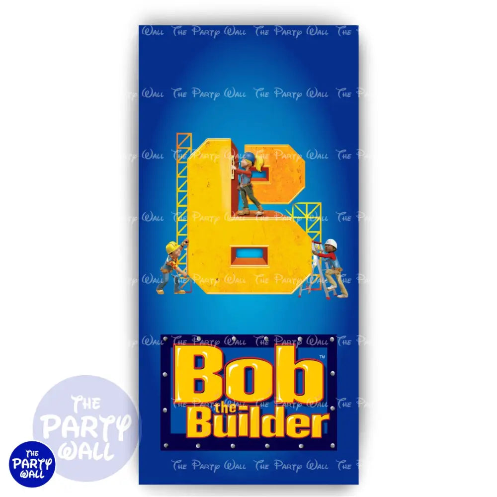 Bob el Constructor - Funda para mampara de punta redonda o rectangular Mampara de punta redonda