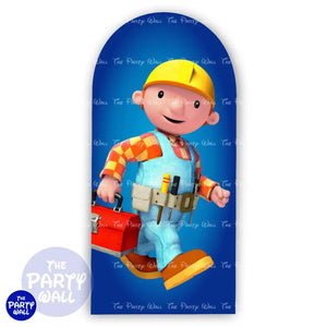 Bob el Constructor - Funda para mampara de punta redonda o rectangular Mampara de punta redonda