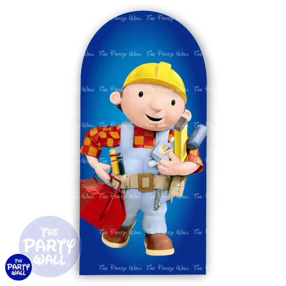 Bob el Constructor - Funda para mampara de punta redonda o rectangular Mampara de punta redonda