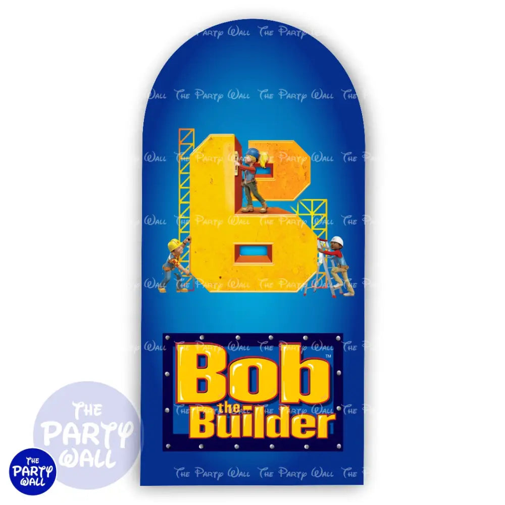 Bob el Constructor - Funda para mampara de punta redonda o rectangular Mampara de punta redonda